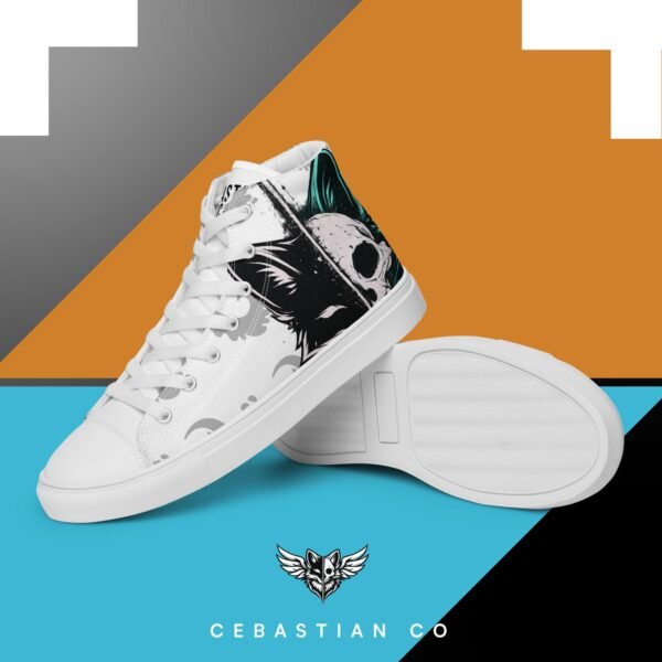 Men’s high top canvas shoes